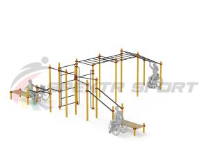 Купить Спортивный комплекс для инвалидов-колясочников WRK-D23_76mm в Кондрове 