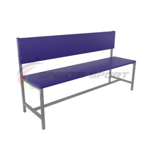 Купить Скамейка для раздевалок со спинкой (цельная) 1500 мм ЛДСП в Кондрове 