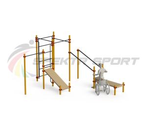 Купить Спортивный комплекс для инвалидов-колясочников WRK-D20_76mm в Кондрове 